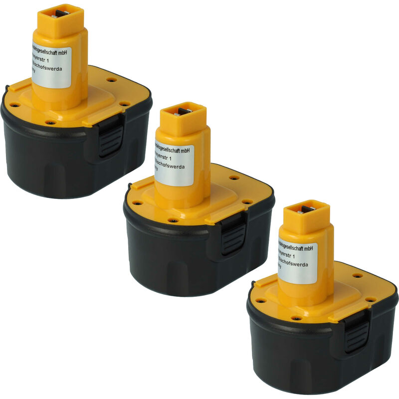 immagine 0 del prodotto vhbw 3x batteria compatibile con roller exparo 12v, multi press acc571, multi press, multi press acc, mini acc utensile elettrico 2000 mah, nimh,