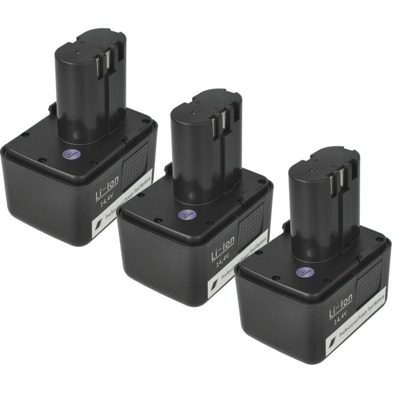 foto del prodotto vhbw 3x batteria compatibile con w rth ang 310, ang 14 utensile elettrico, utensile per montare rivetti ciechi 1500 mah, li ion, 14,4 v 