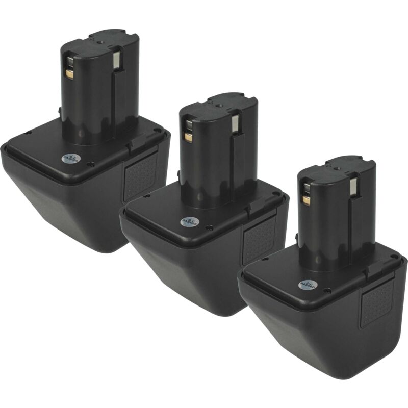 immagine 0 del prodotto vhbw 3x batteria compatibile con w rth ang12, 7256020 utensile elettrico, utensile per montare rivetti ciechi 3000 mah, nimh, 12 v 