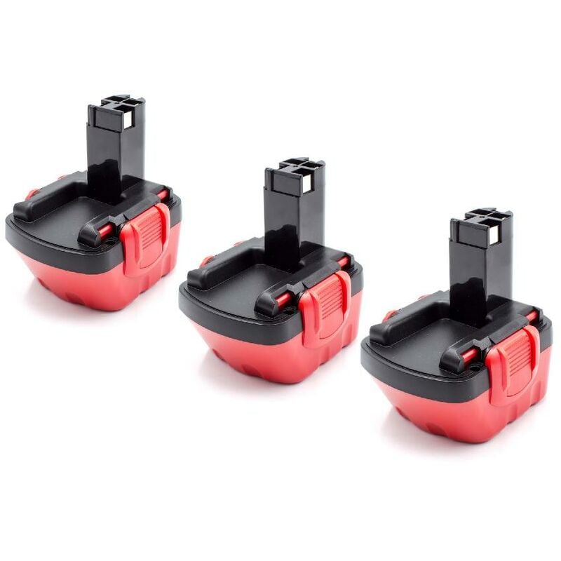 foto del prodotto vhbw 3x batteria sostituisce bosch 2 607 335 273, 2 607 335 261, 2 607 335 262, 2 60 7335 249 per utensile elettrico (1500 mah, nimh, 12 v)