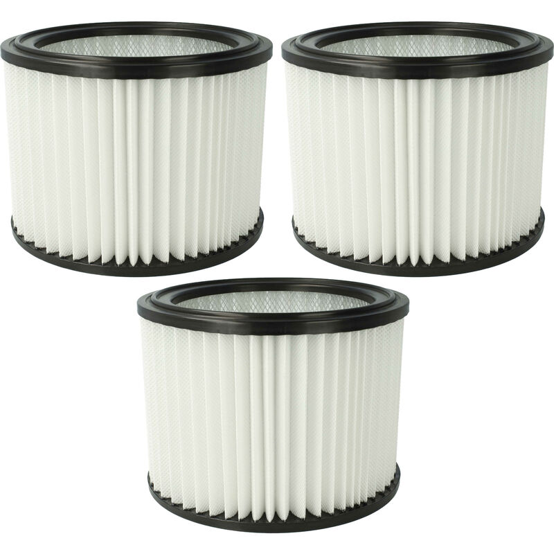 foto del prodotto vhbw 3x elemento filtrante compatibile con nilfisk multi ii 22, ii 22 inox, ii 30 t, ii 30 t inox vsc, ii 50 inox aspiratore secco umido
