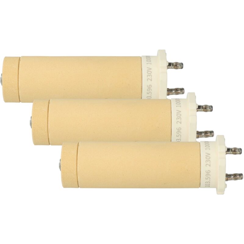 foto del prodotto vhbw 3x elemento riscaldante compatibile con leister triac s, at, st pistola di saldatura a aria calda nucleo in ceramica, 3 x 10,3 cm