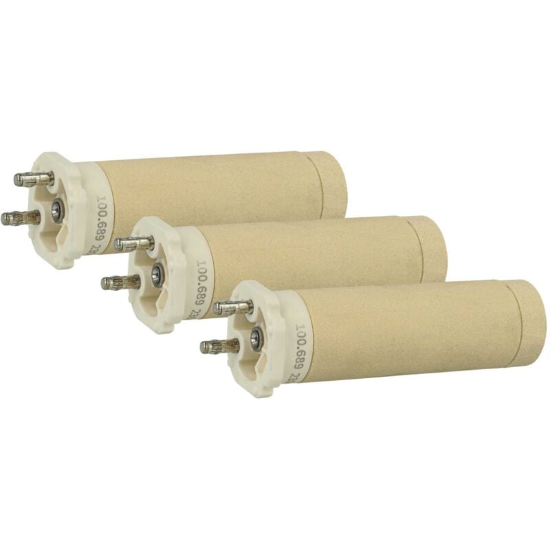 foto del prodotto vhbw 3x elemento riscaldante sostituisce leister 100.689 per pistola di saldatura a aria calda nucleo in ceramica, 3,1 x 10,2 cm