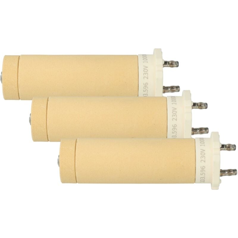 foto del prodotto vhbw 3x elemento riscaldante sostituisce leister 103.596 per pistola di saldatura a aria calda nucleo in ceramica, 3 x 10,3 cm