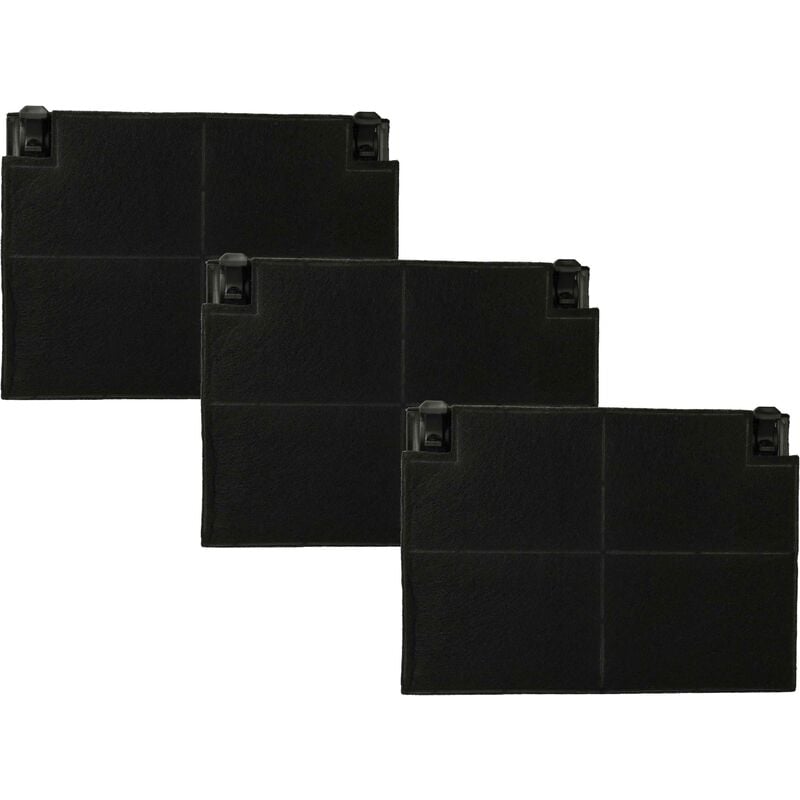 foto del prodotto vhbw 3x filtro a carboni attivi compatibile con franke 110.0046.145, fbi 502 xs eco gr cappe aspiranti 19,5 x 13,9 x 2,2 cm