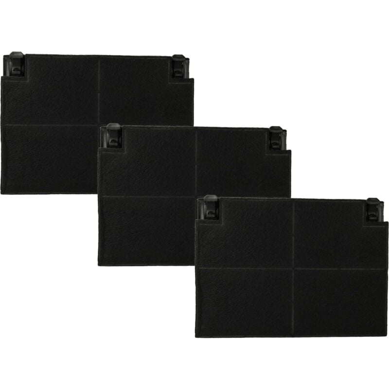 foto del prodotto vhbw 3x filtro a carboni attivi compatibile con k ppersbusch mfl 1001 e, pfl 1001 e cappe aspiranti 19,5 x 13,9 x 2,2 cm