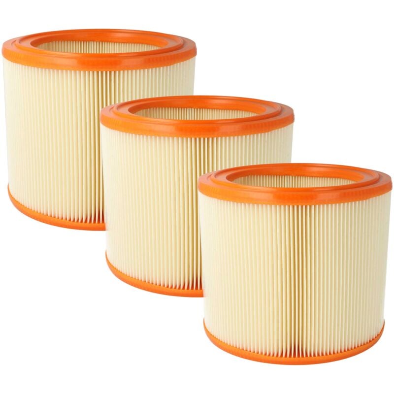 foto del prodotto vhbw 3x filtro a lamelle compatibile con wap alto sq 650 1m, sq 650 3m, sq 690 3m b1, sq 691 9m b1 aspirapolvere portatile