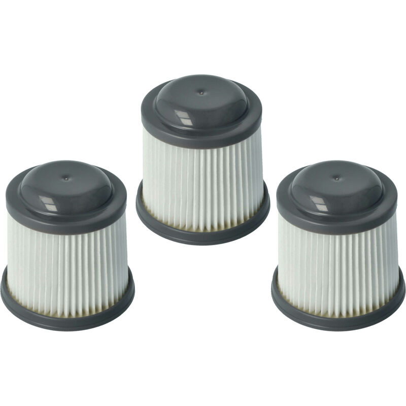 foto del prodotto vhbw 3x filtro a pieghe piatte compatibile con black decker dustbuster pivot pv1425, pv1425n, pv1810, pv1825, pv1825n, pv9610 aspirapolvere