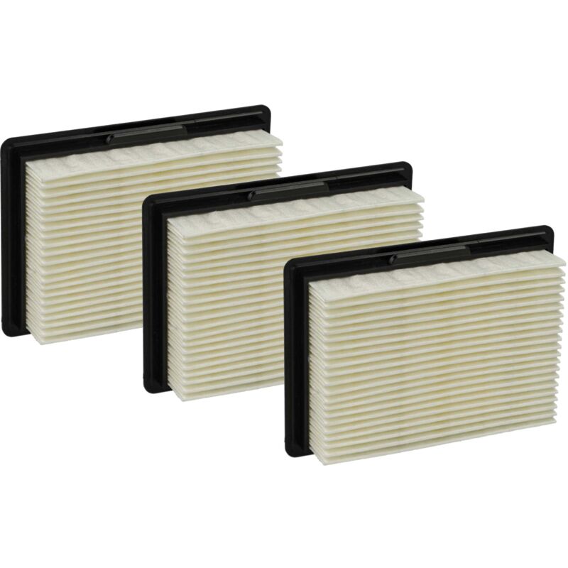 foto del prodotto vhbw 3x filtro a pieghe piatte compatibile con bosch gas 10.8 v li, 12 v, 12v professional aspirapolvere elemento filtrante