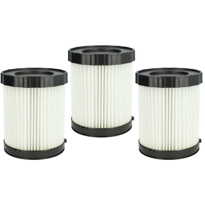 foto del prodotto vhbw 3x filtro a pieghe piatte compatibile con bosch gas 18v 10 l aspirapolvere bianco
