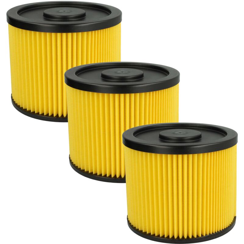 foto del prodotto vhbw 3x filtro a pieghe piatte compatibile con einhell bt vc 1250 1, as 1100, as 1100 inox, bt vc 1250 s, bt vc 1500 sa, bt vc 1250 sa aspirapolvere