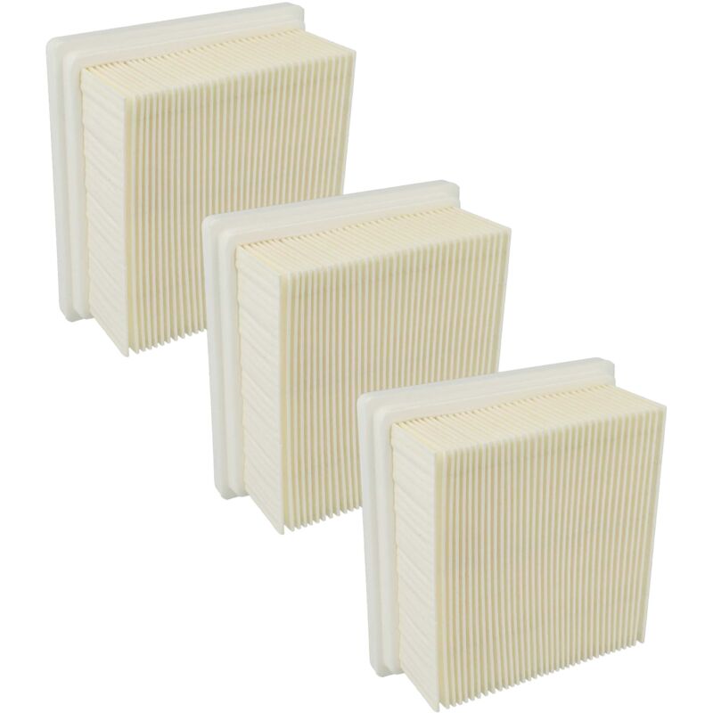 foto del prodotto vhbw 3x filtro a pieghe piatte compatibile con flex vc 2 l hip 18 ec aspirapolvere elemento filtrante