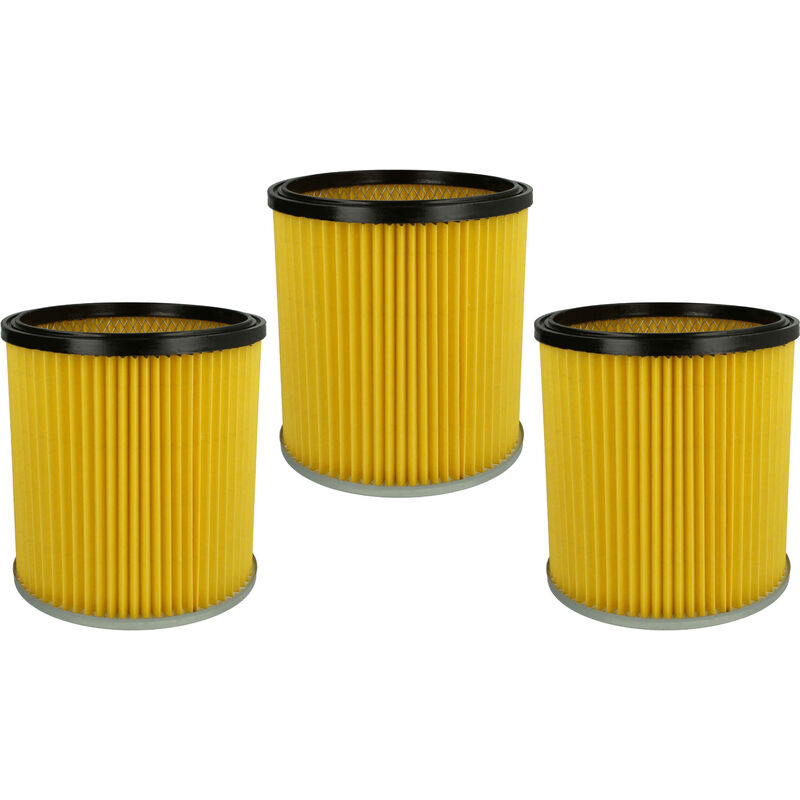 foto del prodotto vhbw 3x filtro a pieghe piatte compatibile con k rcher 2001 1.819 1211 , 1.085 141.0 , 1.085 121.0 aspirapolvere cartuccia filtrante, carta