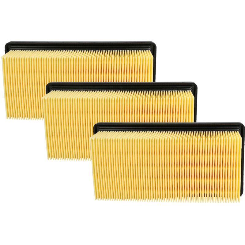 foto del prodotto vhbw 3x filtro a pieghe piatte sostituisce k rcher 6.414 971.0 per aspirapolvere elemento filtrante