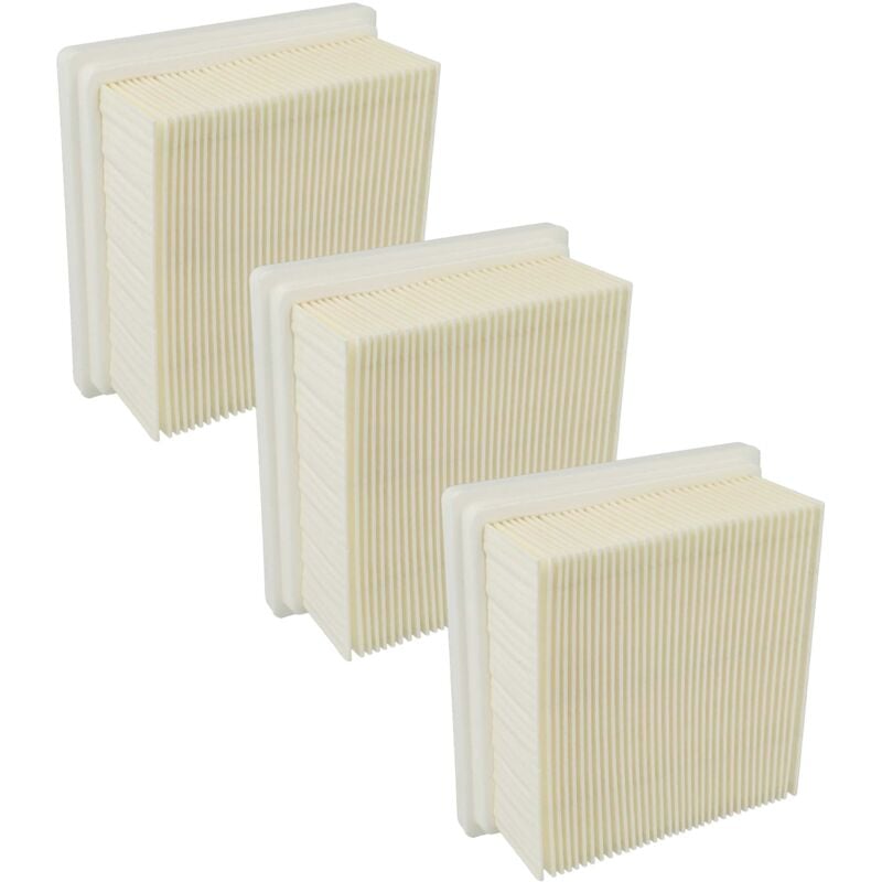 foto del prodotto vhbw 3x filtro a pieghe piatte sostituisce starmix fpp 3000, 459738 per aspirapolvere elemento filtrante