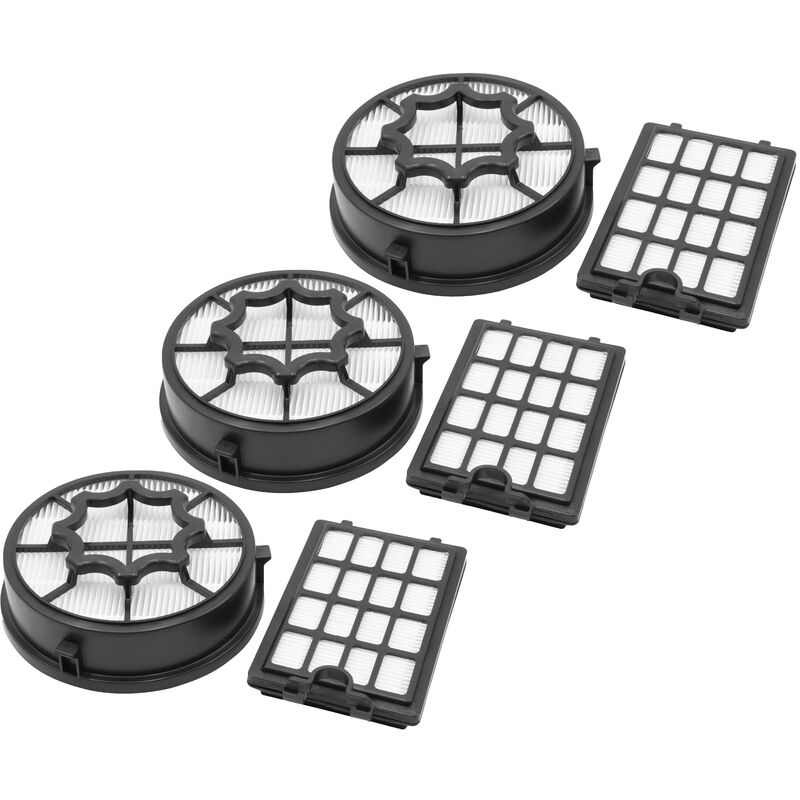 foto del prodotto vhbw 3x filtro aria di scarico, 3x filtro hepa, 3x filtro pre motore compatibile con aeg eb x efficiency, wr, lx4 1 sm p aspirapolvere