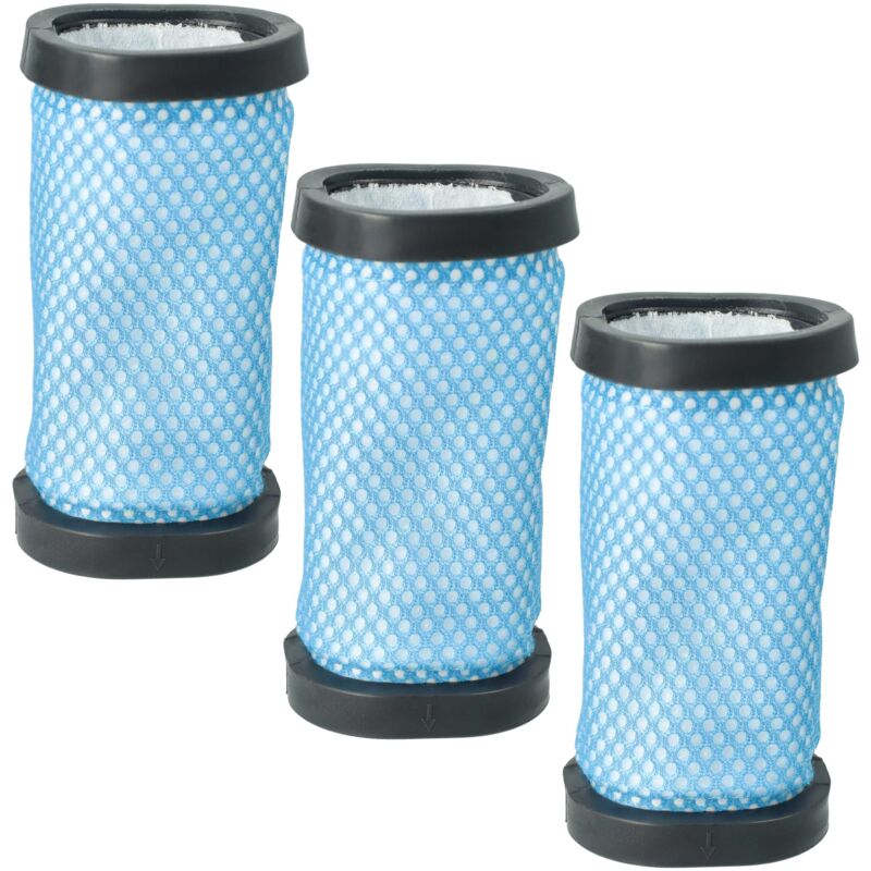 foto del prodotto vhbw 3x filtro compatibile con hoover ds22hcb 001, ds22gr 001, ds22g 001, ds22l 001 aspirapolvere filtro aria di scarico, nero bianco blu