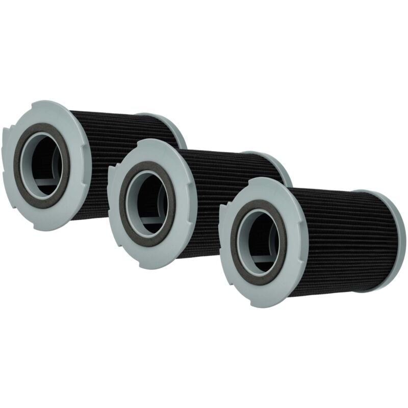 foto del prodotto vhbw 3x filtro compatibile con lg vc 7050 htc, vc 7050 htn, vc 7050, vc 7040, vc 7040 nt 831049, vc 70500 ht aspirapolvere filtro hepa grigio