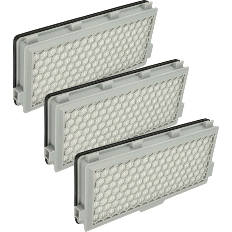 foto del prodotto vhbw 3x filtro compatibile con miele complete c2 jubilee powerline, c2 tango ecoline aspirapolvere filtro hepa aria di scarico h13