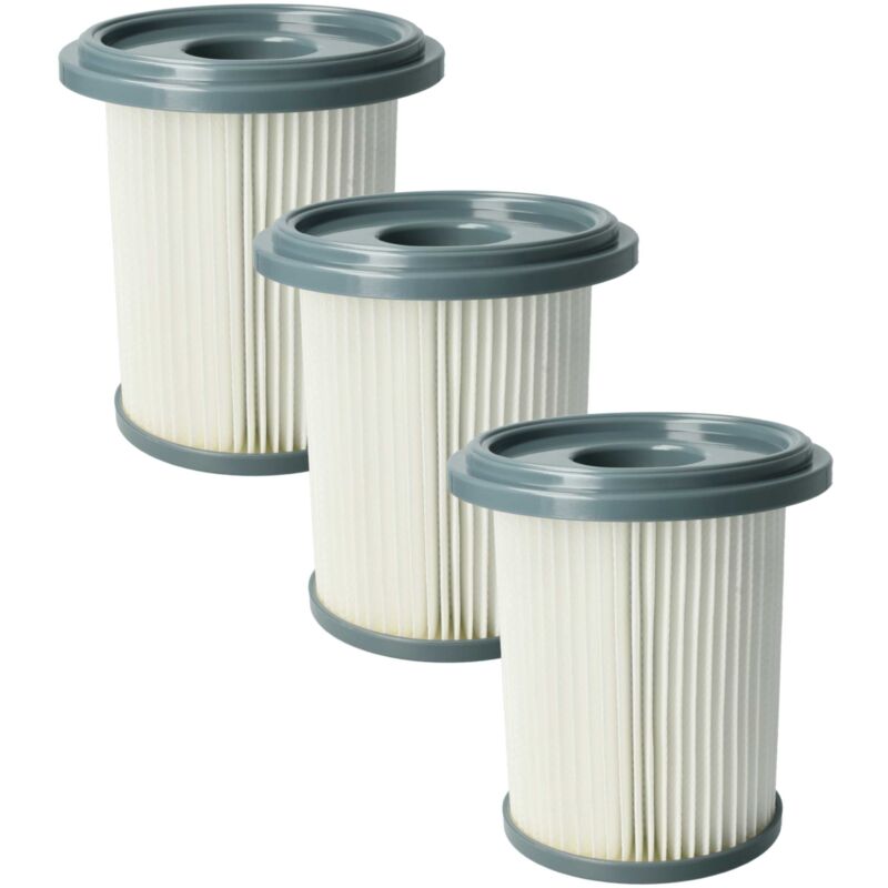 foto del prodotto vhbw 3x filtro compatibile con philips fc8733 01, fc8734 01, fc8732 01, fc8732 02, fc8730 aspirapolvere filtro hepa grigio scuro bianco