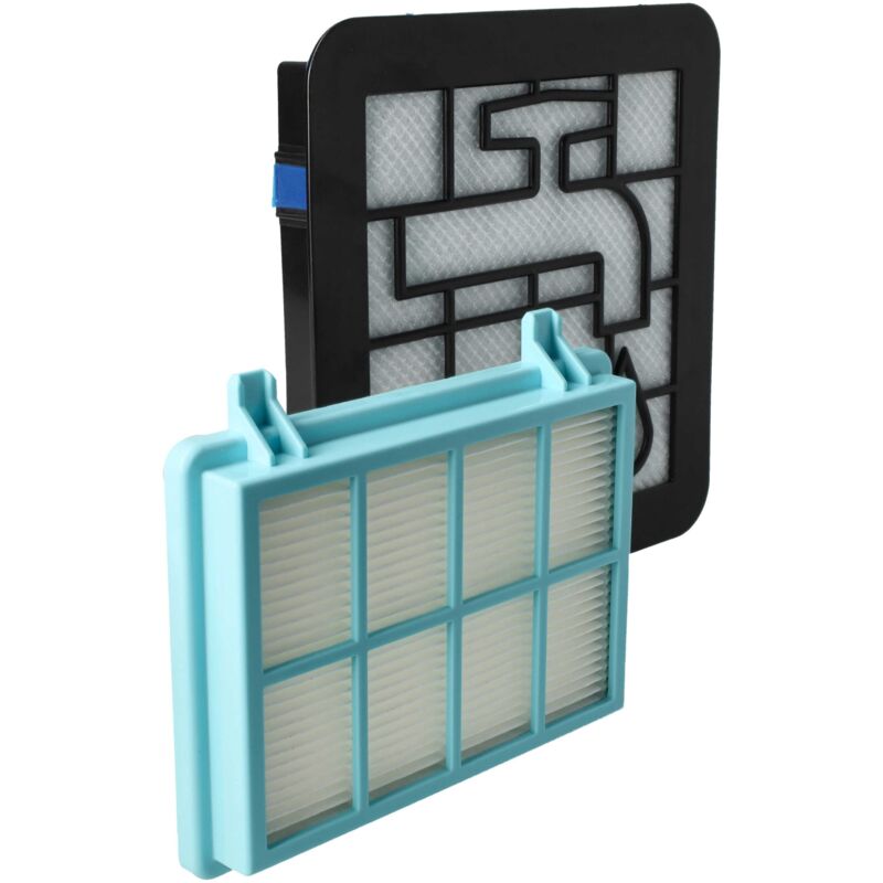 foto del prodotto vhbw 3x filtro compatibile con philips powerpro compact fc9352 01, fc9352 61 aspirapolvere filtro hepa, filtro salva motore, filtro di spugna