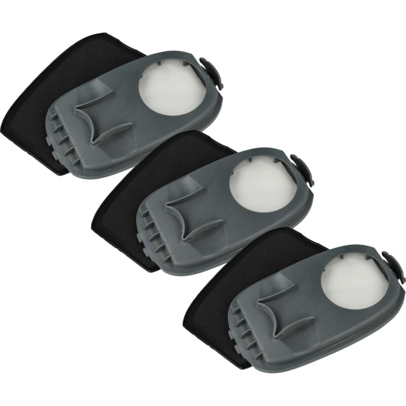 foto del prodotto vhbw 3x filtro compatibile con philips xw9465 aspirapolvere, lavapavimenti filtro hepa grigio nero bianco