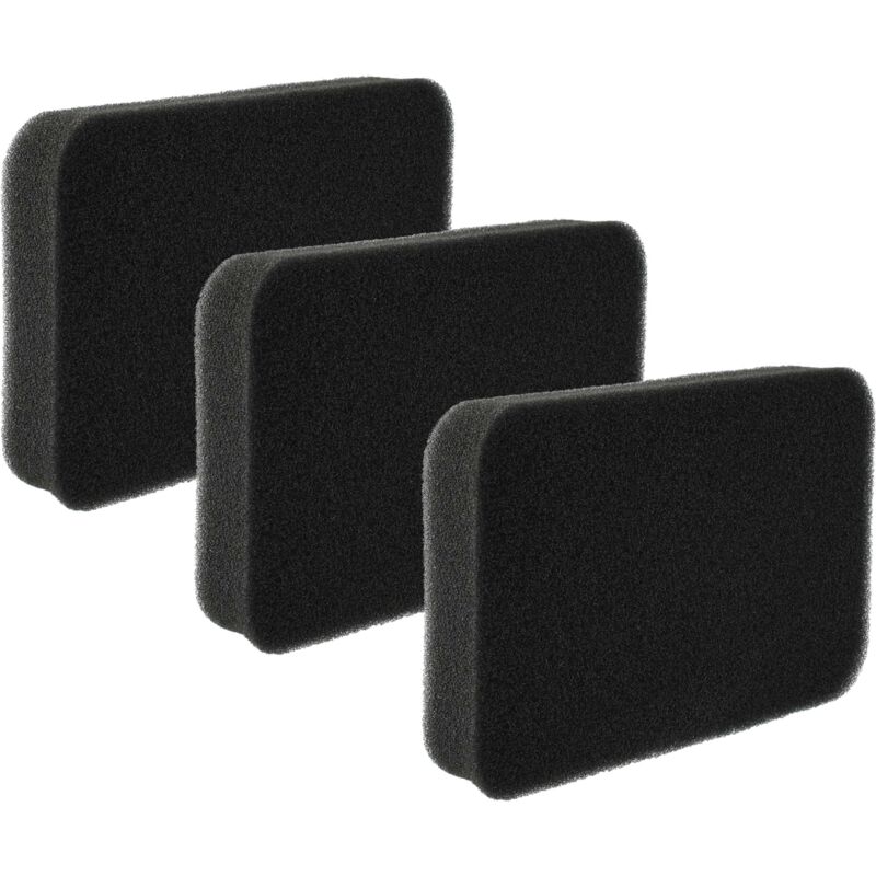 foto del prodotto vhbw 3x filtro compatibile con rowenta compact force cyclonic ro783711 410, ro7834, ro7837, ro783411 410 aspirapolvere filtro in spugna