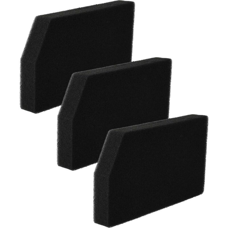 foto del prodotto vhbw 3x filtro compatibile con rowenta ergo force cyclonic ro6722ea 410, ro6712ea 410, ro6702ea 410 aspirapolvere filtro in spugna