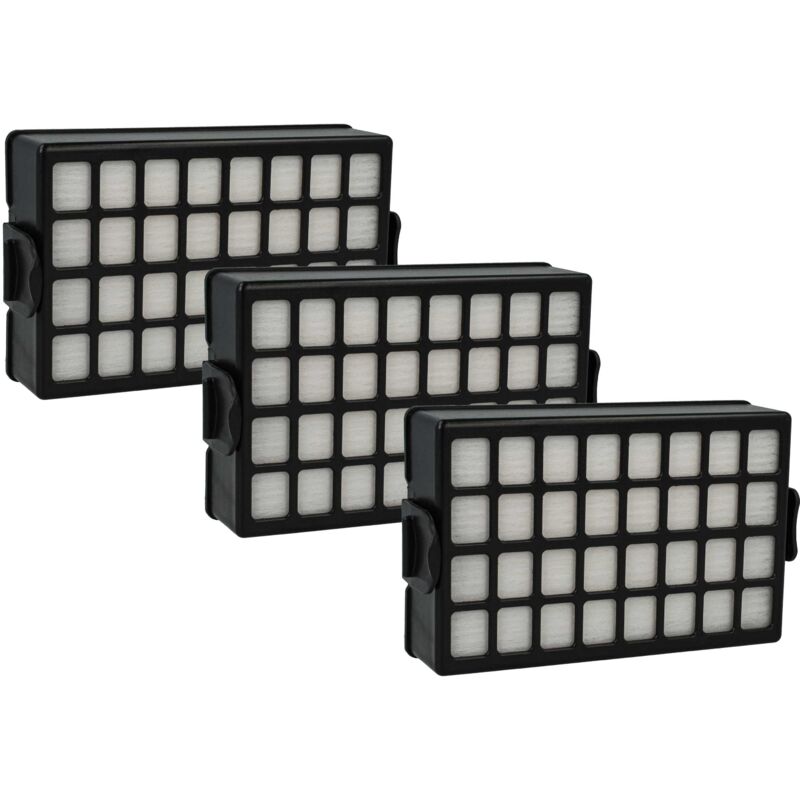 foto del prodotto vhbw 3x filtro compatibile con samsung sc8460 vcc8460h3b xef, sc8460 vcc8460h3b xen aspirapolvere filtro hepa nero bianco