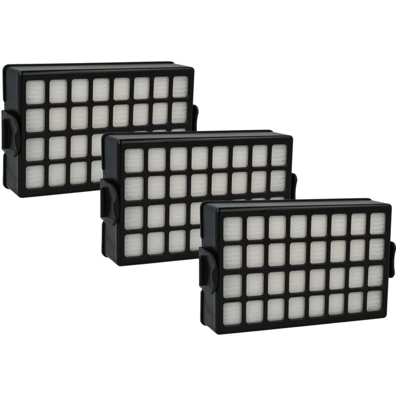 foto del prodotto vhbw 3x filtro compatibile con samsung sc8480 vcc8480 h3r, sc8480 vcc8480 h3s, sc8480 vcc8480h3r xen aspirapolvere filtro hepa nero bianco