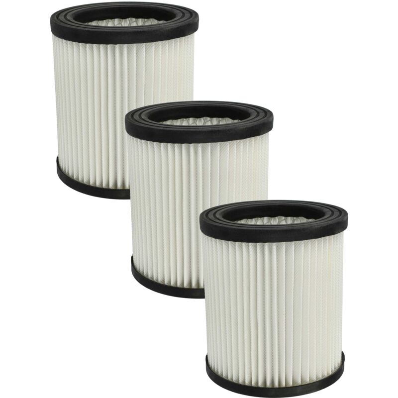 foto del prodotto vhbw 3x filtro compatibile con scheppach asp12 es aspirapolvere filtro hepa nero bianco