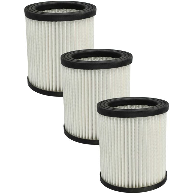foto del prodotto vhbw 3x filtro compatibile con scheppach asp15 es aspirapolvere filtro hepa nero bianco