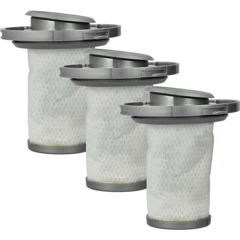 foto del prodotto vhbw 3x filtro di separazione compatibile con tefal ty6878, ty6838, ty6837, ty6831 aspirapolvere filtro di ricambio, lavabile grigio bianco