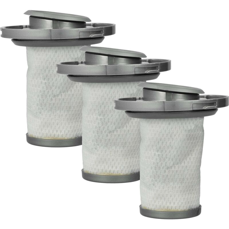 foto del prodotto vhbw 3x filtro di separazione sostituisce rowenta zr009006 per aspirapolvere filtro di ricambio, lavabile grigio bianco