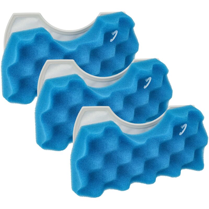 foto del prodotto vhbw 3x filtro in spugna, 3x microfiltro compatibile con samsung vcc4580v32 xen, vcc4580v32 ken, vcc43e0v3b xen, vcc4390h3bxet sc4390 aspirapolvere