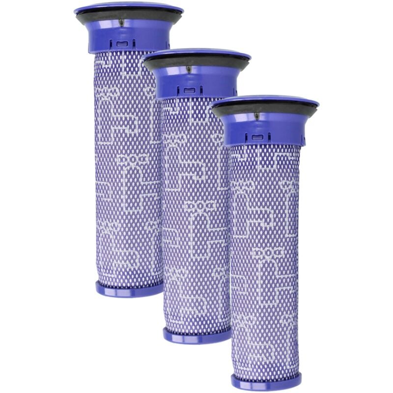 foto del prodotto vhbw 3x filtro pre motore compatibile con dyson dc47, dc46, dc47i, dc38, dc36, dc38i aspirapolvere filtro salvamotore, lavabile