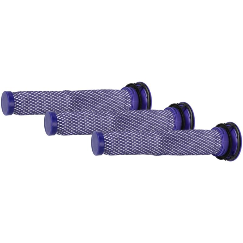foto del prodotto vhbw 3x filtro pre motore compatibile con dyson sv03, sv09, v6, sv05, v6 absolut, sv06 aspirapolvere filtro salvamotore, lavabile