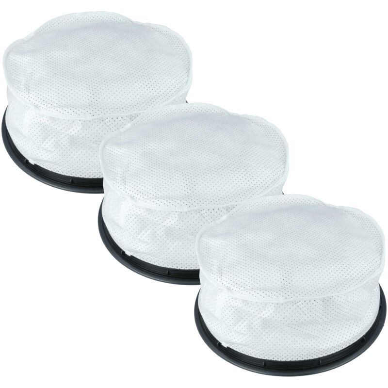 foto del prodotto vhbw 3x filtro rotondo compatibile con nilfisk vd 10, gvd 10