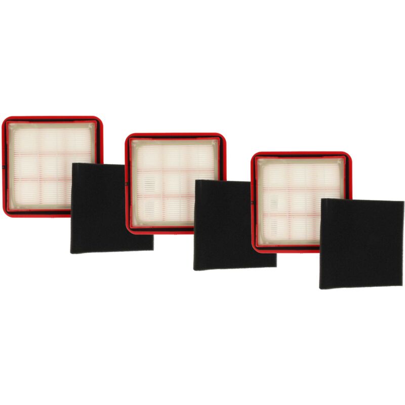 foto del prodotto vhbw 3x filtro salva motore, 3x filtro in spugna compatibile con grundig gms 3600 aspirapolvere