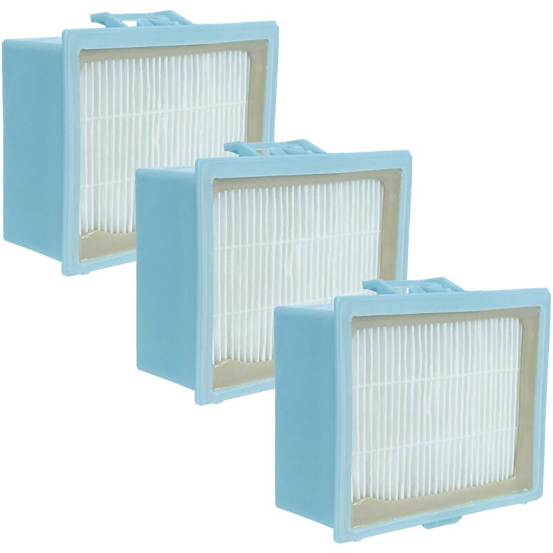 foto del prodotto vhbw 3x filtro sostituisce bosch siemens 579546, 00577148, bbz159hf, 17001131, f1c3x per aspirapolvere filtro hepa blu bianco