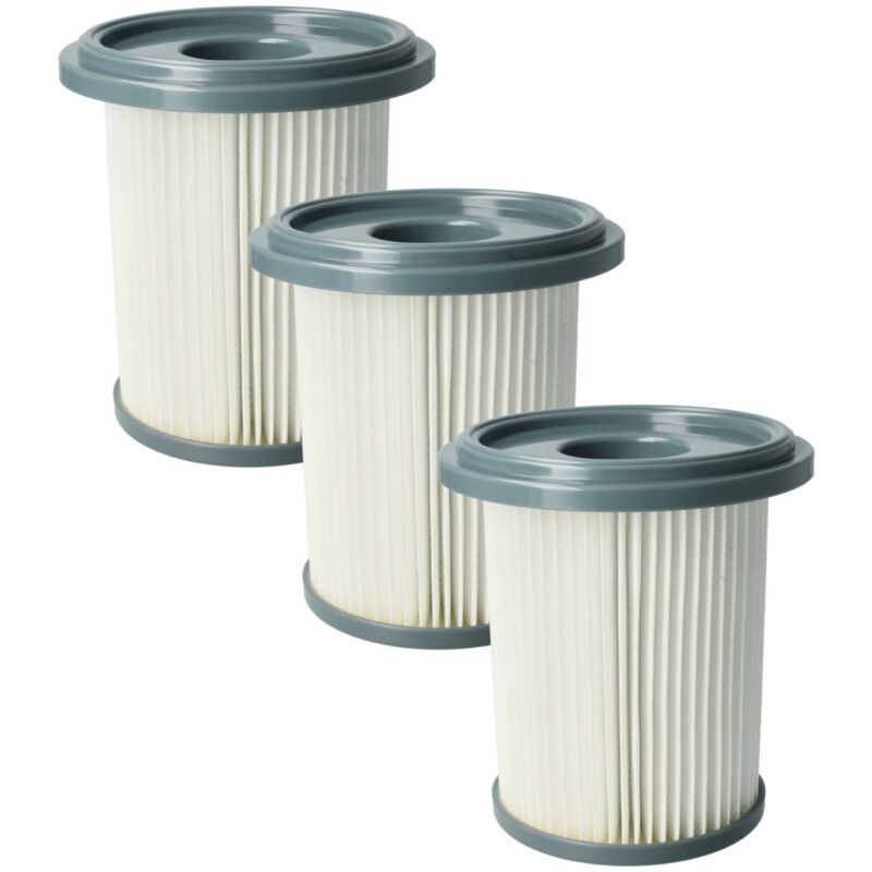 foto del prodotto vhbw 3x filtro sostituisce philips 432200909790, 432200493320, fc8047 per aspirapolvere filtro hepa grigio scuro bianco