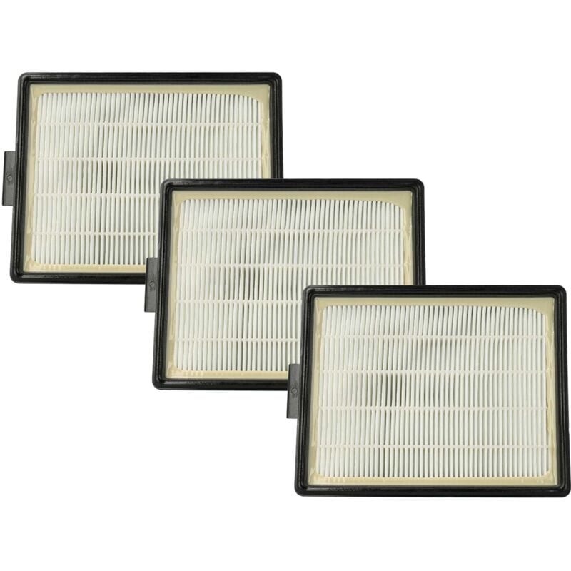 foto del prodotto vhbw 3x filtro sostituisce rainbow rexair r12107b, r7292 per aspirapolvere filtro hepa a pieghe piatte nero bianco