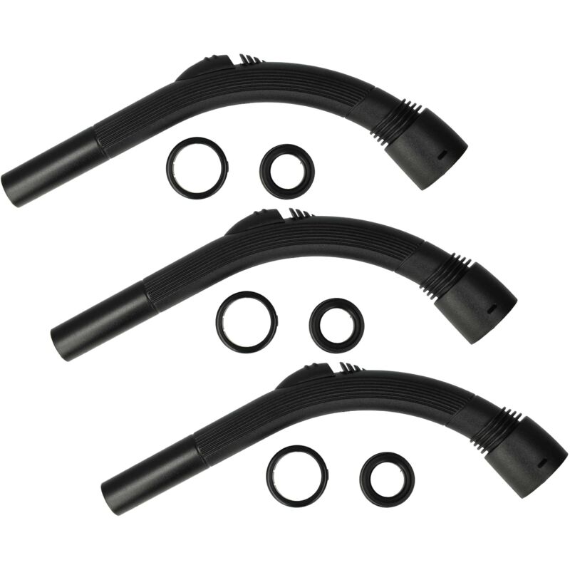 foto del prodotto vhbw 3x impugnatura compatibile con dirt devil m5010, infinity vs8 turbo aspirapolvere manico di ricambio, diametro de 32 mm, 37,1 cm