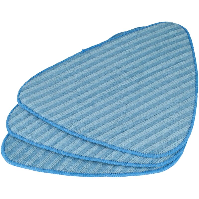 foto del prodotto vhbw 3x panno compatibile con dirt devil aquaclean dd301 0, dd302 0, m318, m318 0, m325 scopa a vapore microfibra, blu bianco