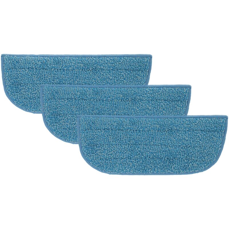 foto del prodotto vhbw 3x panno compatibile con philips steamcleaner active fc7025, fc7028 scopa a vapore microfibra, blu