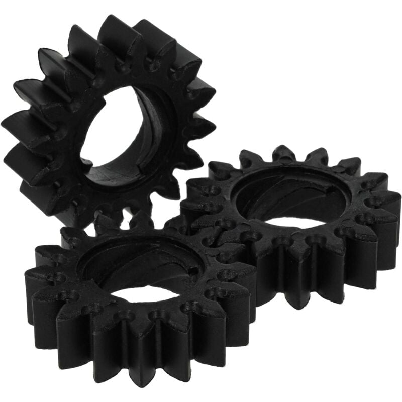 foto del prodotto vhbw 3x pignone compatibile con briggs stratton 497595 motorino di avviamento, avviamento elettrico per tosaerba 4 cm ruota dentata, 16 denti