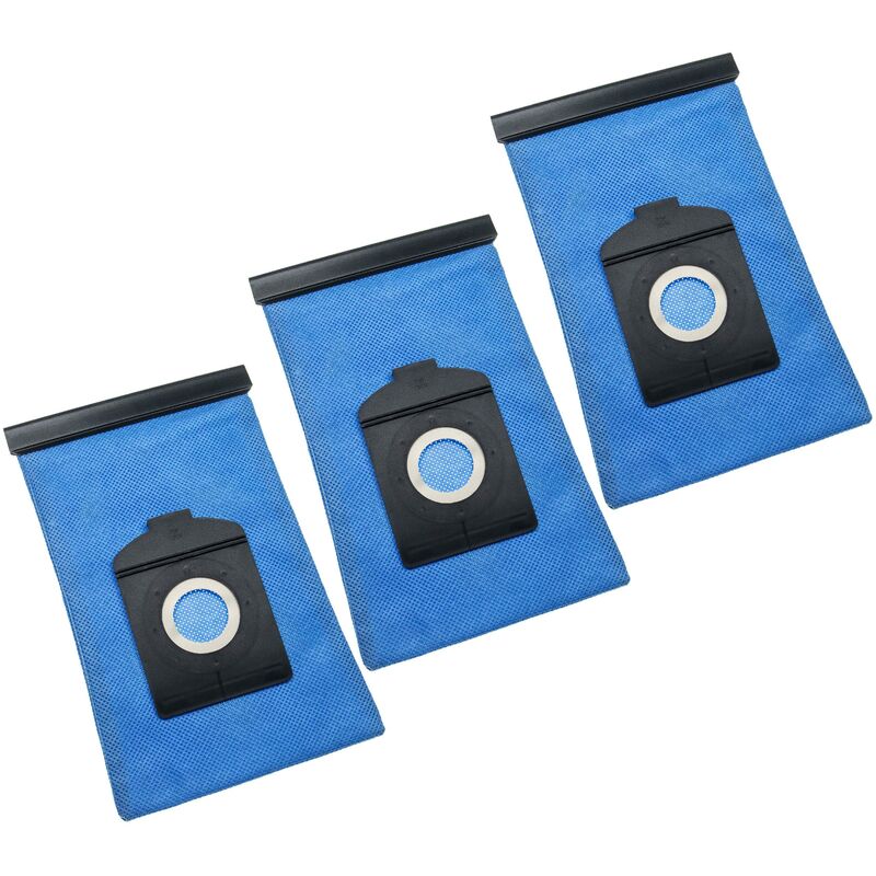 foto del prodotto vhbw 3x sacchetto compatibile con siemens super sx vs01g510, super sx vs01g511 aspirapolvere 25,3cm x 17,4cm blu