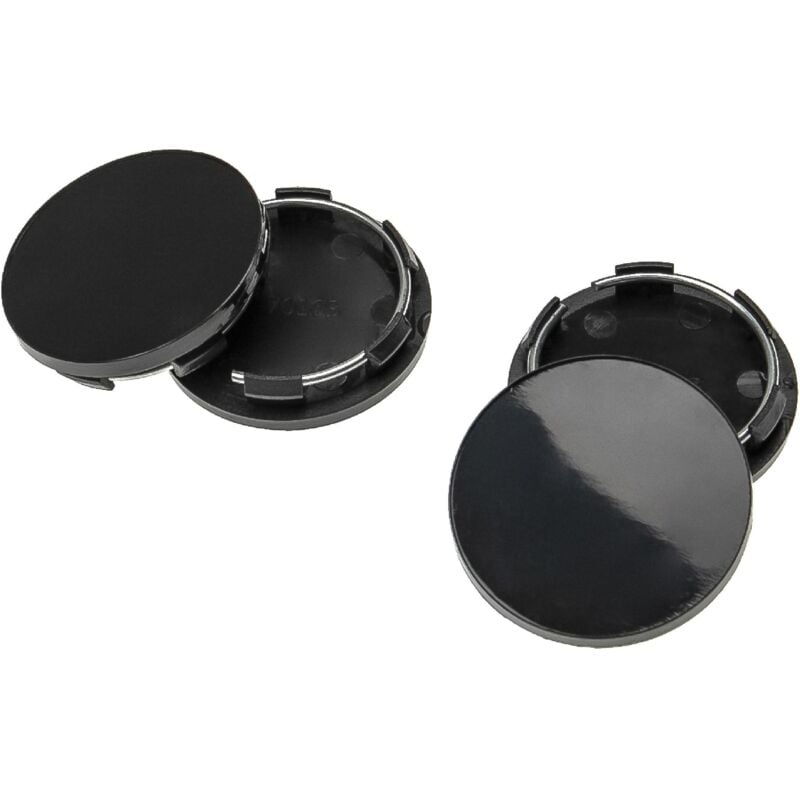 foto del prodotto vhbw 4x coprimozzo sostituisce c 70103 per autovetture copriruota, 51 mm, nero, plastica