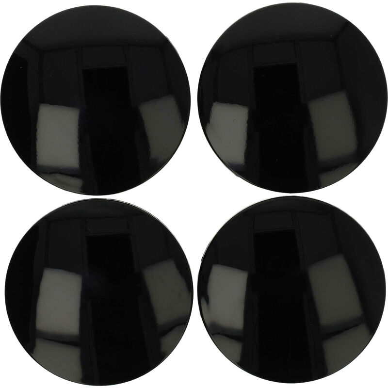 foto del prodotto vhbw 4x coprimozzo universale per diverse autovetture copriruota, 64 mm, nero, plastica