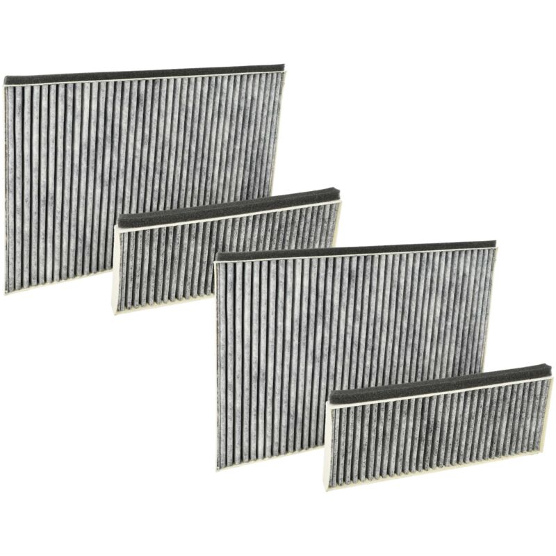 immagine 0 del prodotto vhbw 4x filtri compatibile con siemens lc91kww60 02, lc91kww60 01, lc91kww60 cappe aspiranti 4x filtro ai carboni attivi bianco grigio